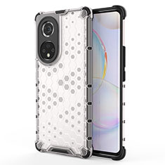 Silicone Transparent Frame Case Cover 360 Degrees AM1 for Huawei Nova 9 Pro White