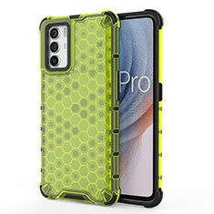 Silicone Transparent Frame Case Cover 360 Degrees AM1 for Oppo K9 Pro 5G Green