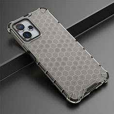 Silicone Transparent Frame Case Cover 360 Degrees AM1 for Realme 10T 5G Black