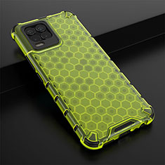 Silicone Transparent Frame Case Cover 360 Degrees AM1 for Realme 8 Pro Green