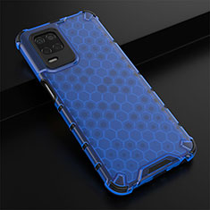 Silicone Transparent Frame Case Cover 360 Degrees AM1 for Realme 9 5G India Blue