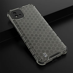 Silicone Transparent Frame Case Cover 360 Degrees AM1 for Realme C11 (2021) Black