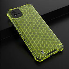 Silicone Transparent Frame Case Cover 360 Degrees AM1 for Realme C11 (2021) Green