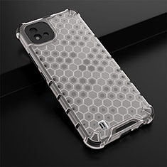 Silicone Transparent Frame Case Cover 360 Degrees AM1 for Realme C20 White