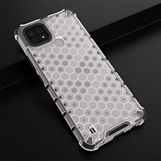 Silicone Transparent Frame Case Cover 360 Degrees AM1 for Realme C21 White