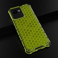 Silicone Transparent Frame Case Cover 360 Degrees AM1 for Realme C30 Green