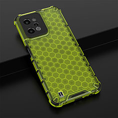 Silicone Transparent Frame Case Cover 360 Degrees AM1 for Realme C31 Green