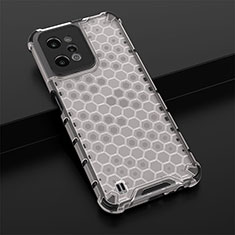 Silicone Transparent Frame Case Cover 360 Degrees AM1 for Realme C31 White