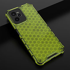 Silicone Transparent Frame Case Cover 360 Degrees AM1 for Realme C35 Green