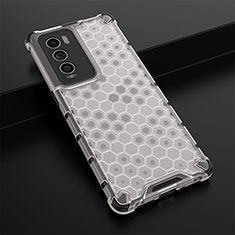 Silicone Transparent Frame Case Cover 360 Degrees AM1 for Realme GT Master Explorer 5G White