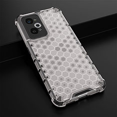 Silicone Transparent Frame Case Cover 360 Degrees AM1 for Realme GT Neo2 5G White