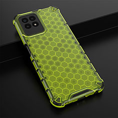 Silicone Transparent Frame Case Cover 360 Degrees AM1 for Realme Narzo 50 4G Green