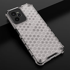 Silicone Transparent Frame Case Cover 360 Degrees AM1 for Realme Narzo 50A Prime White