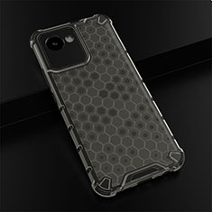 Silicone Transparent Frame Case Cover 360 Degrees AM1 for Realme Narzo 50i Prime Black