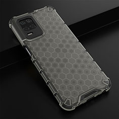 Silicone Transparent Frame Case Cover 360 Degrees AM1 for Realme Q3 5G Black