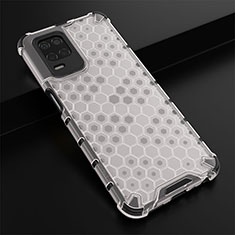 Silicone Transparent Frame Case Cover 360 Degrees AM1 for Realme Q3i 5G White