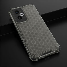 Silicone Transparent Frame Case Cover 360 Degrees AM1 for Realme Q5 Pro 5G Black