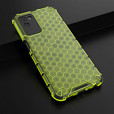 Silicone Transparent Frame Case Cover 360 Degrees AM1 for Realme V11 5G Green