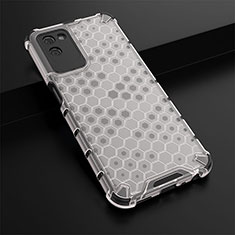 Silicone Transparent Frame Case Cover 360 Degrees AM1 for Realme V11 5G White