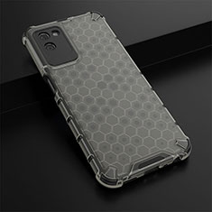 Silicone Transparent Frame Case Cover 360 Degrees AM1 for Realme V11s 5G Black