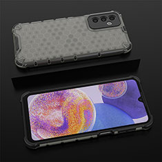 Silicone Transparent Frame Case Cover 360 Degrees AM1 for Samsung Galaxy M23 5G Black