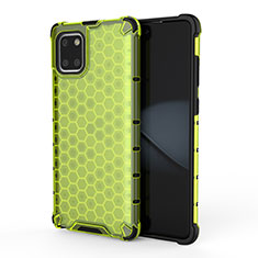 Silicone Transparent Frame Case Cover 360 Degrees AM1 for Samsung Galaxy Note 10 Lite Green