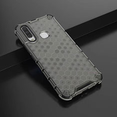 Silicone Transparent Frame Case Cover 360 Degrees AM1 for Vivo Y11 Black