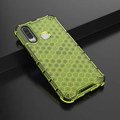 Silicone Transparent Frame Case Cover 360 Degrees AM1 for Vivo Y11 Green