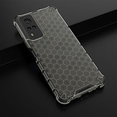 Silicone Transparent Frame Case Cover 360 Degrees AM1 for Vivo Y53s 4G Black