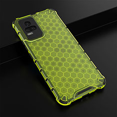 Silicone Transparent Frame Case Cover 360 Degrees AM1 for Vivo Y73 (2021) Green