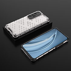 Silicone Transparent Frame Case Cover 360 Degrees AM1 for Xiaomi Mi 10S 5G White