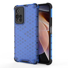 Silicone Transparent Frame Case Cover 360 Degrees AM1 for Xiaomi Mi 11i 5G (2022) Blue