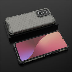 Silicone Transparent Frame Case Cover 360 Degrees AM1 for Xiaomi Redmi Note 11T Pro 5G Black