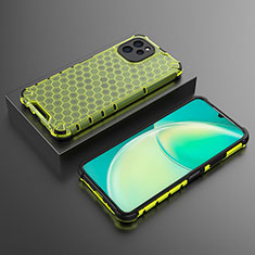 Silicone Transparent Frame Case Cover 360 Degrees AM2 for Huawei Enjoy 50z Green