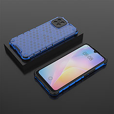 Silicone Transparent Frame Case Cover 360 Degrees AM2 for Huawei Nova 8 SE 4G Blue