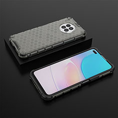 Silicone Transparent Frame Case Cover 360 Degrees AM2 for Huawei Nova 8i Black