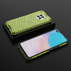 Silicone Transparent Frame Case Cover 360 Degrees AM2 for Huawei Nova 8i Green