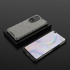 Silicone Transparent Frame Case Cover 360 Degrees AM2 for Huawei Nova 9 Pro Black