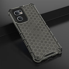 Silicone Transparent Frame Case Cover 360 Degrees AM2 for OnePlus Nord CE 2 5G Black