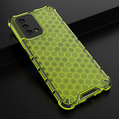 Silicone Transparent Frame Case Cover 360 Degrees AM2 for Oppo A74 4G Green