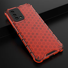 Silicone Transparent Frame Case Cover 360 Degrees AM2 for Oppo F19 Red