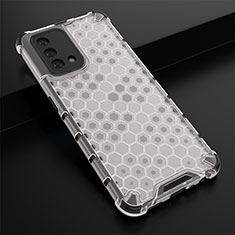 Silicone Transparent Frame Case Cover 360 Degrees AM2 for Oppo F19s White