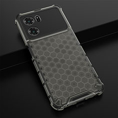 Silicone Transparent Frame Case Cover 360 Degrees AM2 for Oppo K10 5G Black