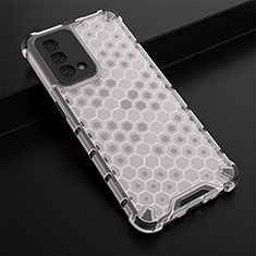 Silicone Transparent Frame Case Cover 360 Degrees AM2 for Oppo K9 5G White