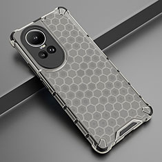 Silicone Transparent Frame Case Cover 360 Degrees AM2 for Oppo Reno10 Pro 5G Black