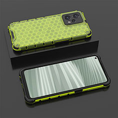 Silicone Transparent Frame Case Cover 360 Degrees AM2 for Realme 9 4G Green