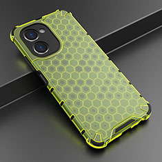 Silicone Transparent Frame Case Cover 360 Degrees AM2 for Realme C33 Green