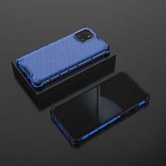 Silicone Transparent Frame Case Cover 360 Degrees AM2 for Samsung Galaxy M60s Blue