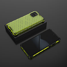 Silicone Transparent Frame Case Cover 360 Degrees AM2 for Samsung Galaxy Note 10 Lite Green