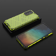 Silicone Transparent Frame Case Cover 360 Degrees AM2 for Samsung Galaxy Quantum2 5G Green